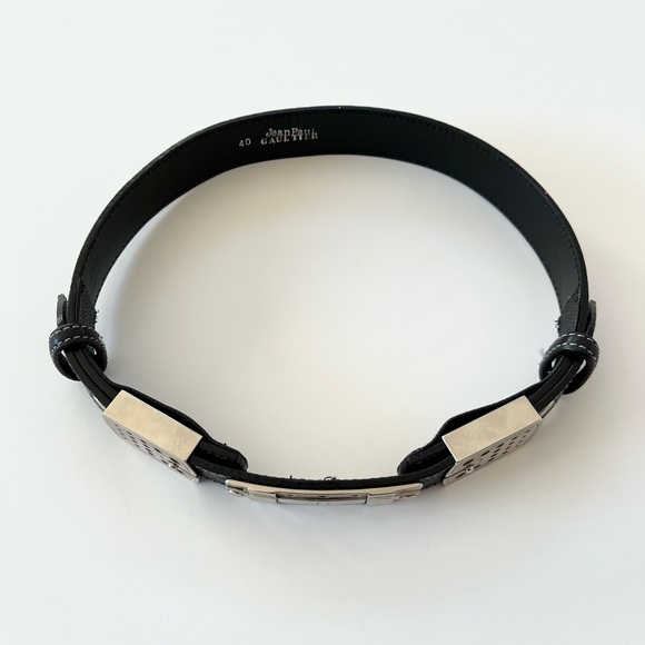 Vintage Jean Paul Gaultier Leather Waist Cincher Belt ~ Size 40 - Picture 4 of 8